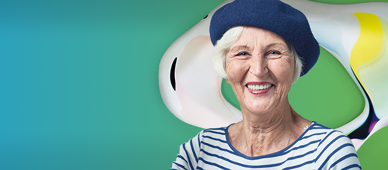 Header Ältere Dame Tablet